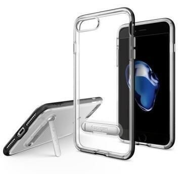 Spigen iPhone 7 Plus / 8 Plus ile Uyumlu Kılıf Crystal Hybrid Black
