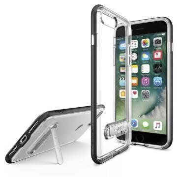 Spigen iPhone 7 Plus / 8 Plus ile Uyumlu Kılıf Crystal Hybrid Black