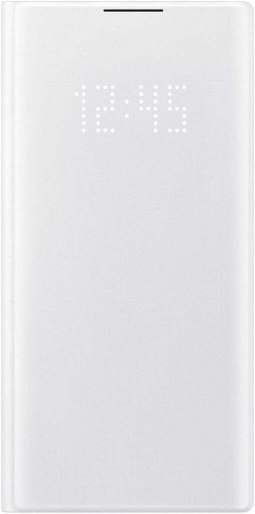 Galaxy Note 10 ile Uyumlu LED View Cover Kılıf (Beyaz) ‎EF-NN970PWEGTR