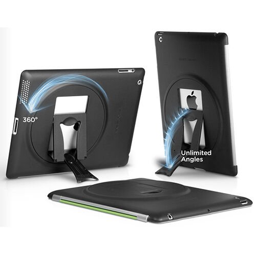 iPad 4/3/2 ile Uyumlu ZeroChroma Vario Sc Arka Kılıf Siyah