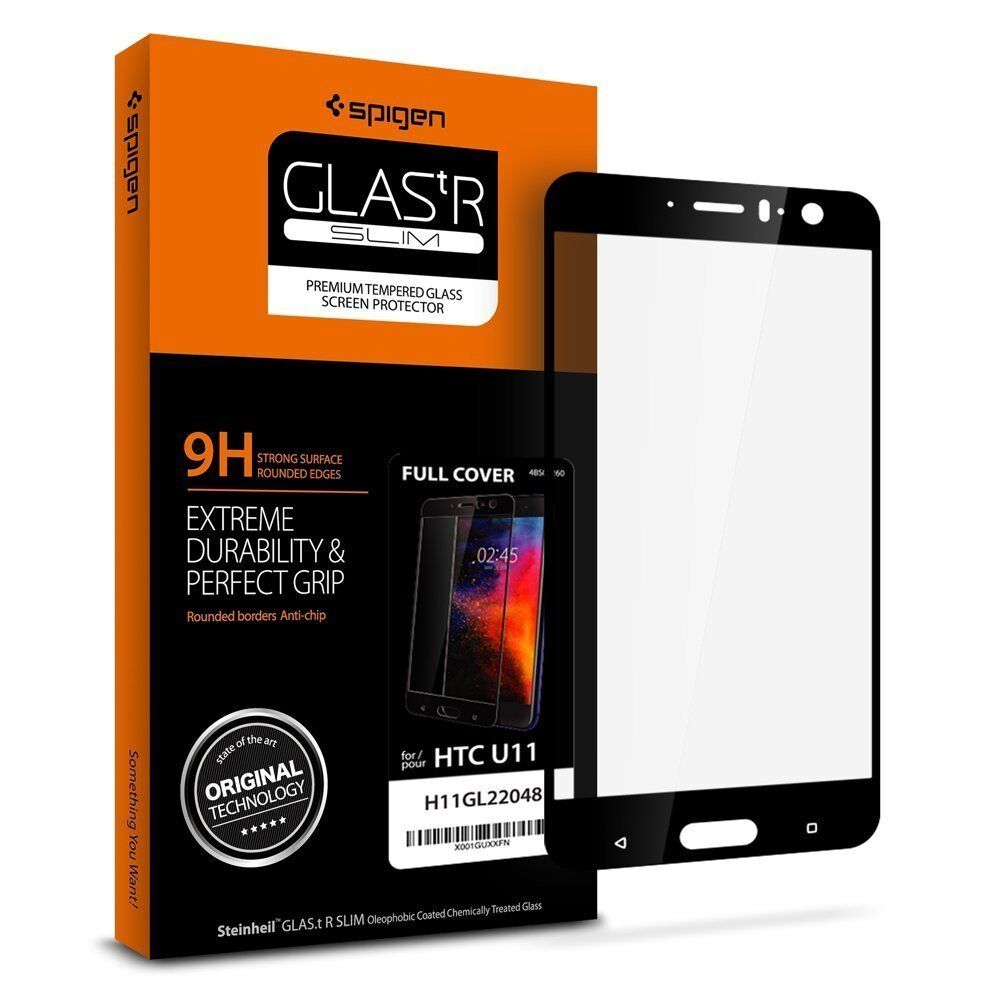 Spigen U11 ile Uyumlu Cam Ekran Koruyucu Full Cover Glass