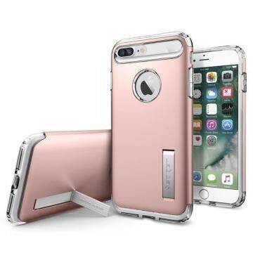 Spigen iPhone 7 Plus / 8 Plus ile Uyumlu Kılıf Slim Armor Rose Gold