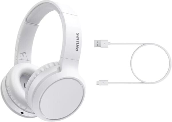Philips TAH5205 Kablosuz Kulak Üstü Kulaklık (Bold Bass) Beyaz - 29 saat