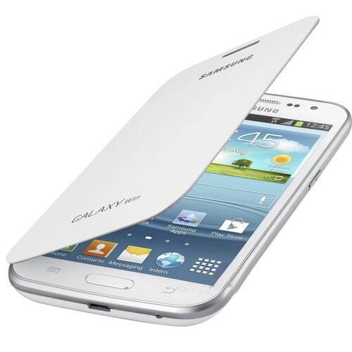 Galaxy Win i8552 ile Uyumlu Flip Cover Kılıf Beyaz EF-FI855BWEGWW
