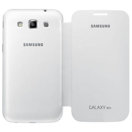 Galaxy Win i8552 ile Uyumlu Flip Cover Kılıf Beyaz EF-FI855BWEGWW