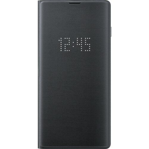 Galaxy S10 ile Uyumlu LED View Cover Siyah EF-NG973PBEGWW