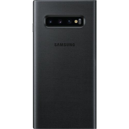 Galaxy S10 ile Uyumlu LED View Cover Siyah EF-NG973PBEGWW