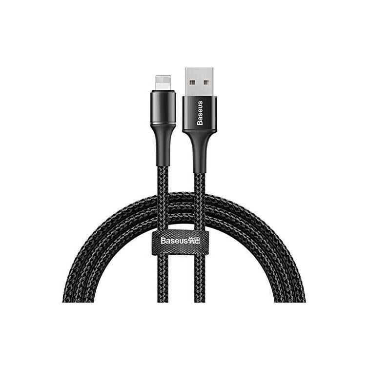 Baseus Halo Lightning 0.5 Metre Şarj Kablosu CALGH-A01 Siyah