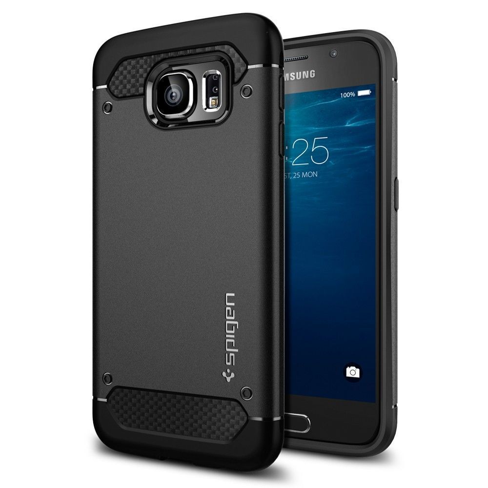 Spigen Galaxy S6 ile Uyumlu Kılıf Rugged Armor