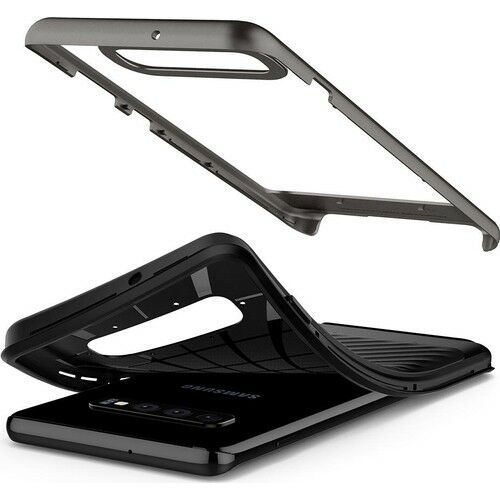 Spigen Galaxy S10 Plus ile Uyumlu Kılıf Neo Hybrid Gunmetal