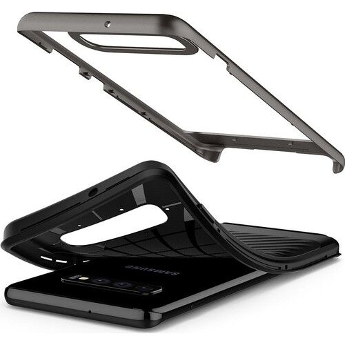Spigen Galaxy S10 Plus ile Uyumlu Kılıf Neo Hybrid Gunmetal