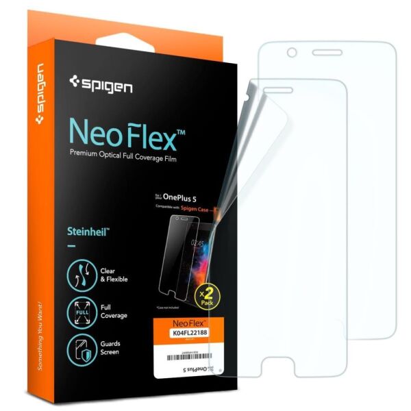 Spigen 5 ile Uyumlu Ekran Koruyucu Neo Flex 2 Adet