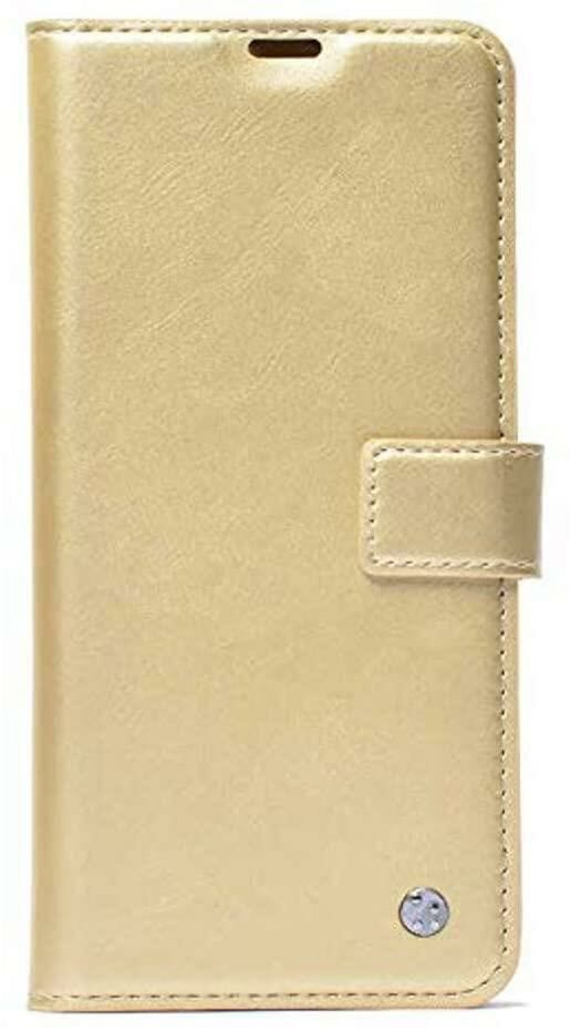 Galaxy A81 (Note 10 Lite) ile Uyumlu Kapaklı Deluxe Kılıf  Gold