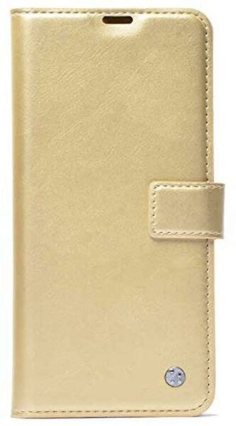 Galaxy A81 (Note 10 Lite) ile Uyumlu Kapaklı Deluxe Kılıf  Gold