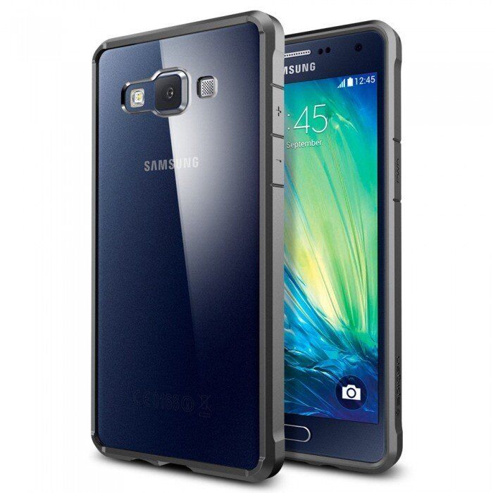 Spigen Galaxy A5 ile Uyumlu Kılıf Ultra Hybrid Gun Metal