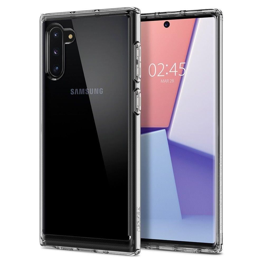 Spigen Galaxy Note 10 ile Uyumlu Kılıf Crystal Hybrid Crystal Clear