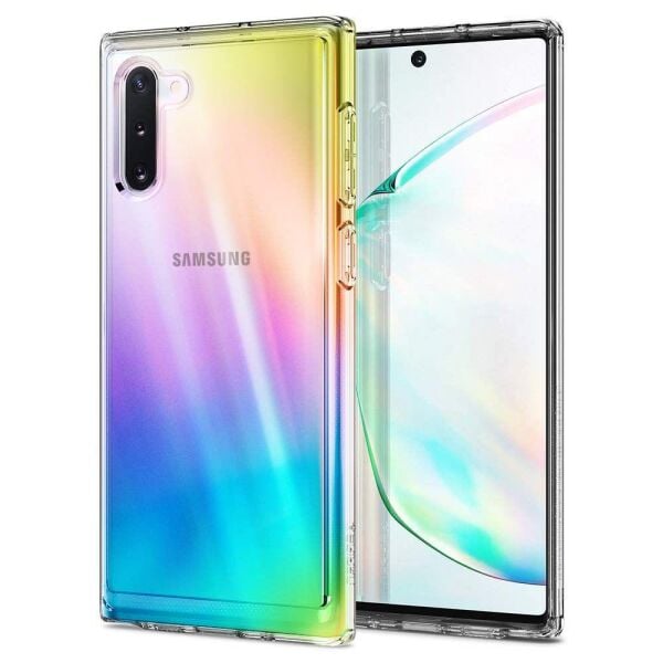 Spigen Galaxy Note 10 ile Uyumlu Kılıf Crystal Hybrid Crystal Clear