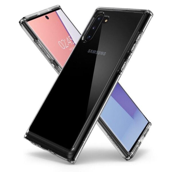 Spigen Galaxy Note 10 ile Uyumlu Kılıf Crystal Hybrid Crystal Clear