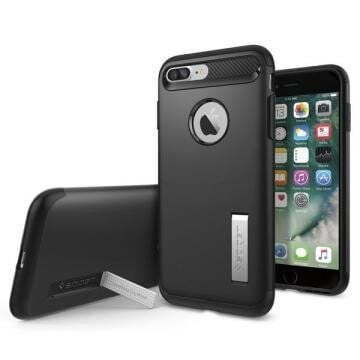 Spigen iPhone 7 Plus / 8 Plus ile Uyumlu Kılıf Slim Armor Black