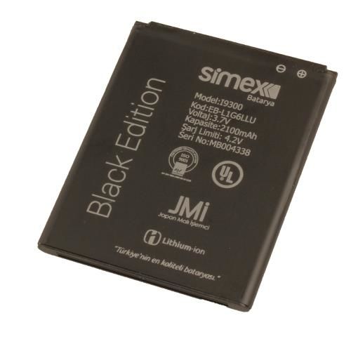 Simex I9300 Galaxy S3 ile Uyumlu Black Edition Batarya 2100mAh