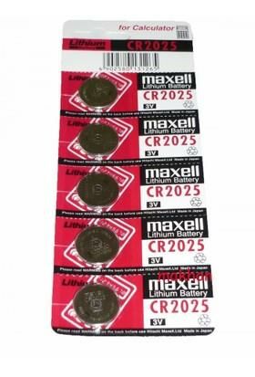 Maxell CR2025 LITHIUM Battery 3V 5'li