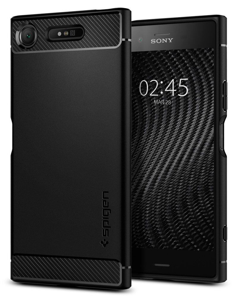 Spigen Xperia XZ1 ile Uyumlu Kılıf Rugged Armor