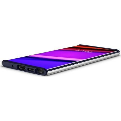 Spigen Galaxy Note 10 Plus ile Uyumlu Kılıf Neo Hybrid Silver Artic
