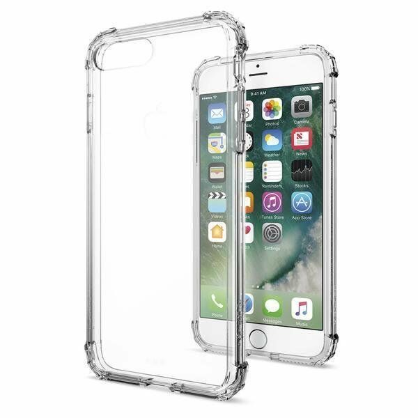 Spigen iPhone 7 Plus / 8 Plus ile Uyumlu Kılıf Crystal Shell Crystal Clear