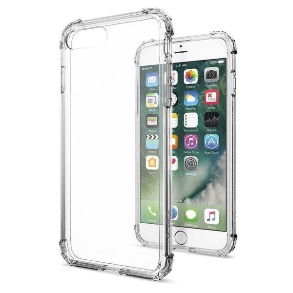 Spigen iPhone 7 Plus / 8 Plus ile Uyumlu Kılıf Crystal Shell Crystal Clear