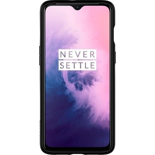 Spigen OnePlus 7 ile Uyumlu Kılıf Liquid Air Matte Black