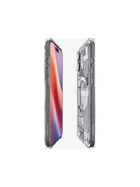 Spigen iPhone 16 Plus ile Uyumlu Kılıf Ultra Hybrid MagFit MagSafe Özellikli Zero One White