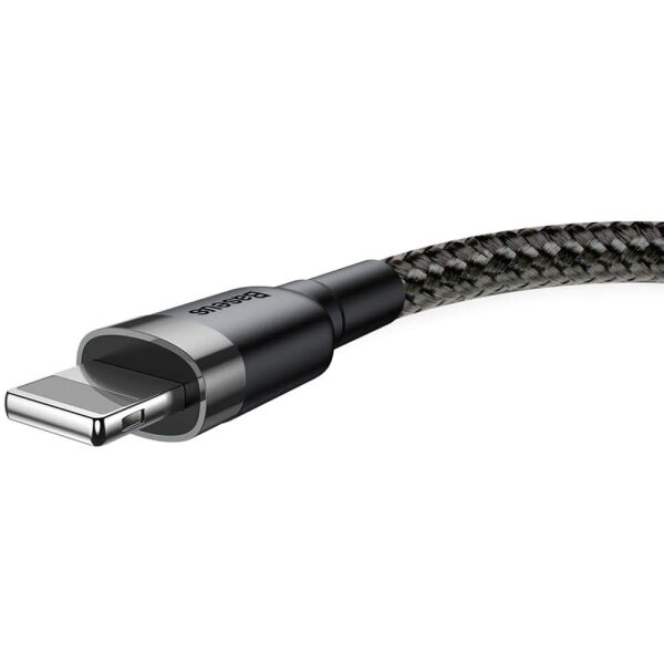 Baseus Lightning 2 Metre Kevlar Kablo Siyah/Gri