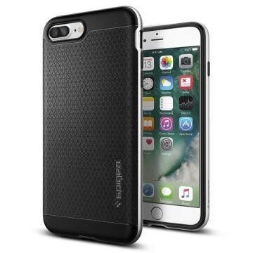 Spigen iPhone 7 Plus ile Uyumlu Kılıf Neo Hybrid Satin Silver