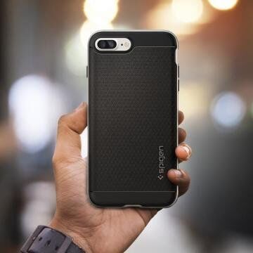 Spigen iPhone 7 Plus ile Uyumlu Kılıf Neo Hybrid Satin Silver