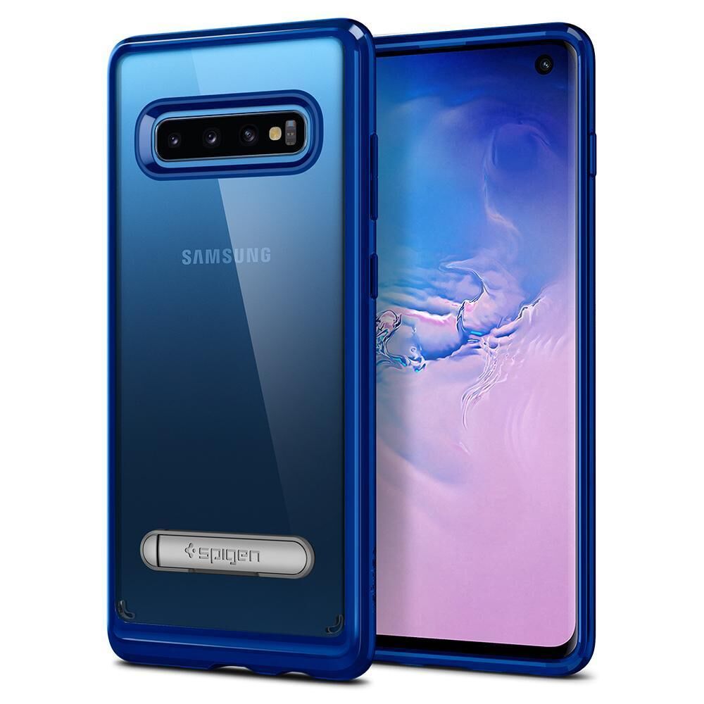 Spigen Galaxy S10 ile Uyumlu Kılıf Ultra Hybrid S Prism Blue
