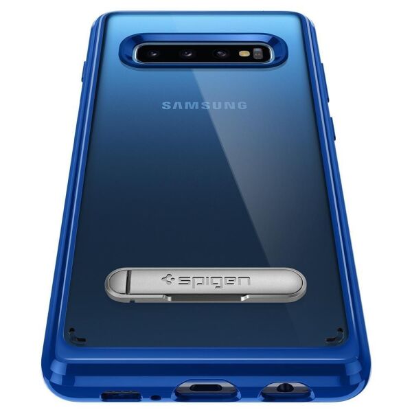 Spigen Galaxy S10 ile Uyumlu Kılıf Ultra Hybrid S Prism Blue