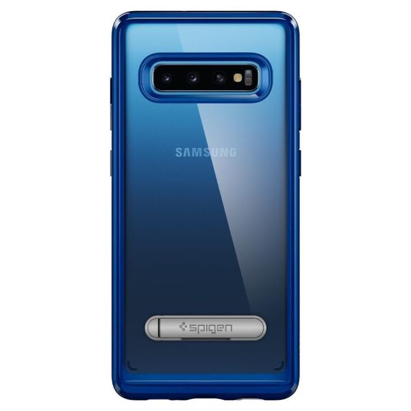 Spigen Galaxy S10 ile Uyumlu Kılıf Ultra Hybrid S Prism Blue
