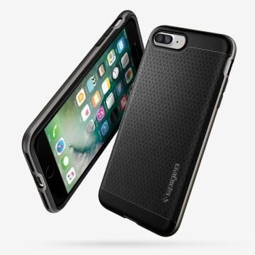 Spigen iPhone 7 Plus ile Uyumlu Kılıf Neo Hybrid Gun Metal