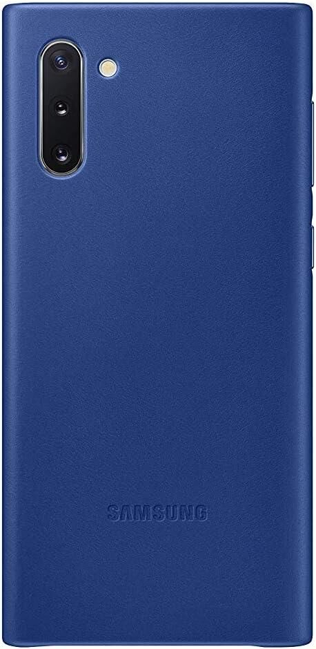 Galaxy Note 10 ile Uyumlu Deri Kılıf Mavi EF-VN970LLEGWW