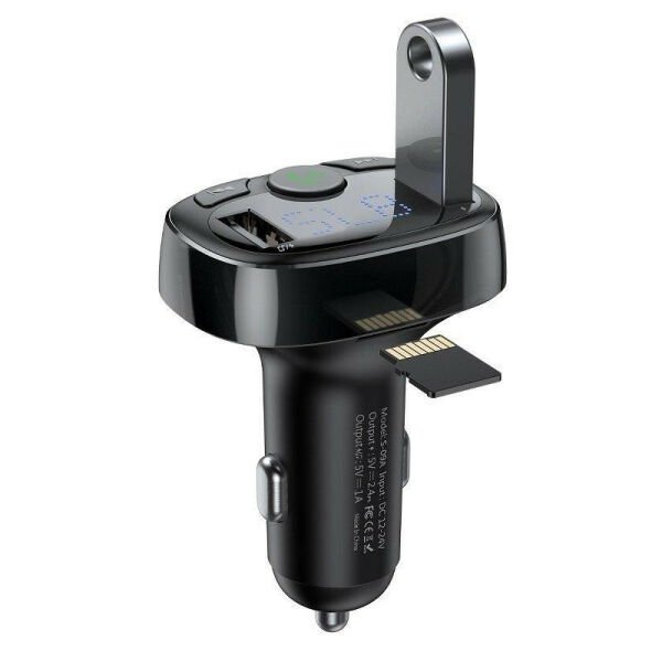 Baseus Araç Bluetooth FM Transmitter Araç Kiti USB Girişli CCTM-01