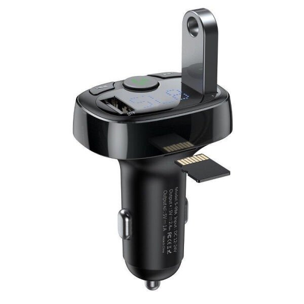 Baseus Araç Bluetooth FM Transmitter Araç Kiti USB Girişli CCTM-01