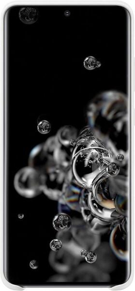 Galaxy S20 Ultra ile Uyumlu Silikon Kılıf Beyaz EF-PG988TWEGWW