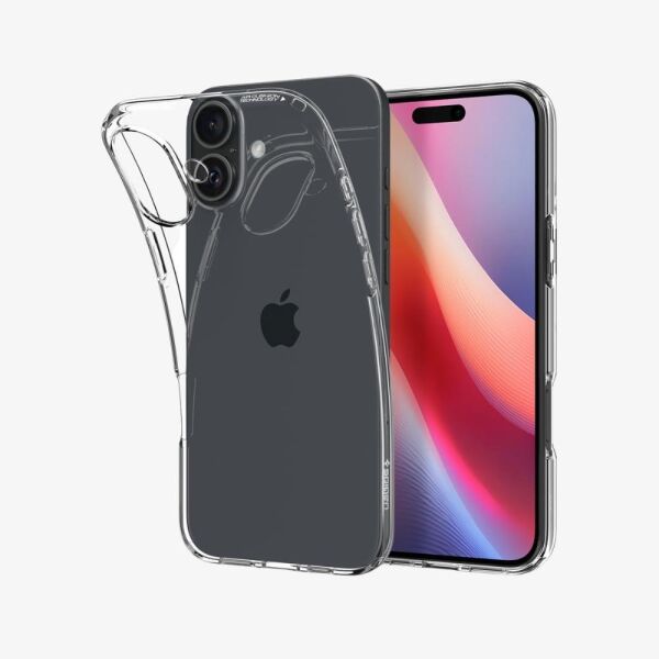 Spigen iPhone 16 Plus ile Uyumlu Kılıf Crystal Flex Space Crystal
