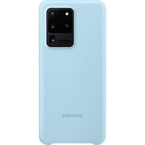 Galaxy S20 Ultra ile Uyumlu Silikon Kılıf Mavi EF-PG988TLEGWW