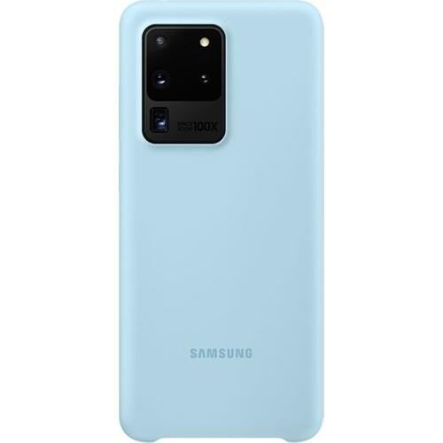 Galaxy S20 Ultra ile Uyumlu Silikon Kılıf Mavi EF-PG988TLEGWW