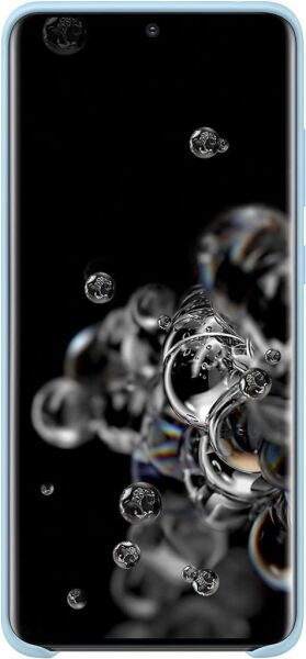 Galaxy S20 Ultra ile Uyumlu Silikon Kılıf Mavi EF-PG988TLEGWW