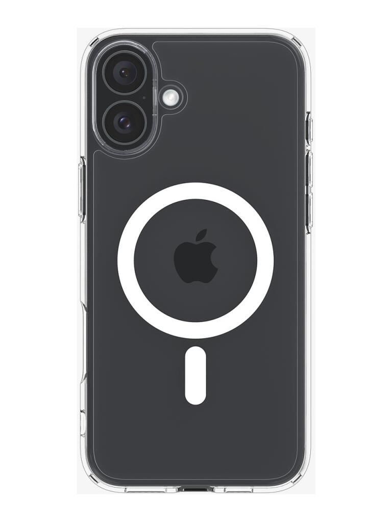Spigen iPhone 16 Plus ile Uyumlu Kılıf Crystal Hybrid MagFit MagSafe Özellikli White