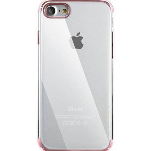 Baseus Glitter Case iPhone 7 / 8 ile Uyumlu Silikon Kılıf Roze Gold