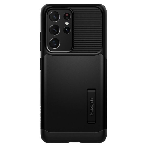 Spigen Galaxy S21 Ultra ile Uyumlu Kılıf Slim Armor Black