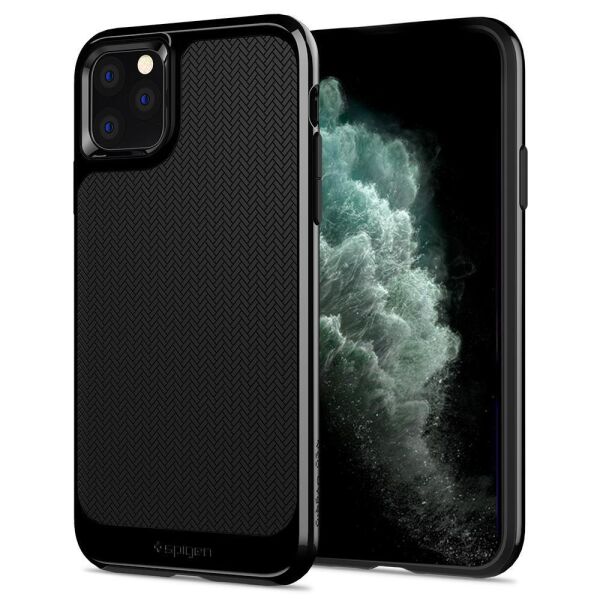 Spigen iPhone 11 Pro Max ile Uyumlu Kılıf Neo Hybrid Jet Black